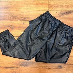 Zara Faux Leather Joggers size Large
Pockets too! 

Excellent condition